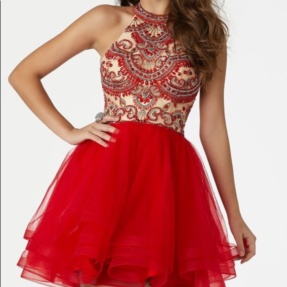 Mori Lee Sticks and Stones A Line Dress